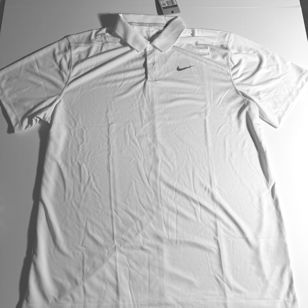 NWT Men's Nike White Dri-FIT Golf Polo, Size Extra Large - Picture 3 of 6